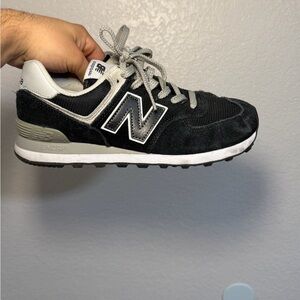 New Balance Black and White Athletic Shoes